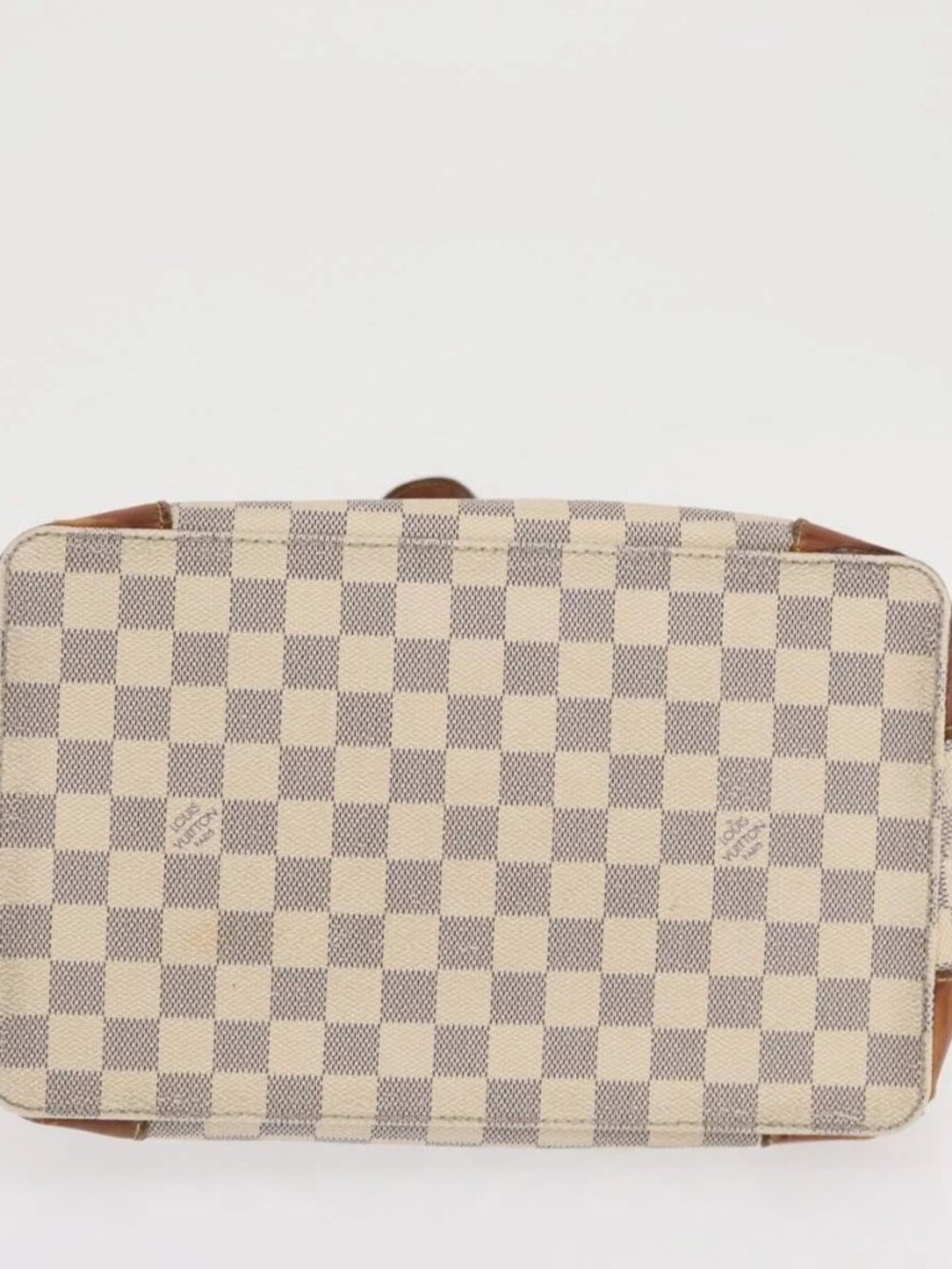 LOUIS VUITTON Damier Azur Hampstead MM Tote Bag N51206 LV Auth 169626 - Picture 7 of 16